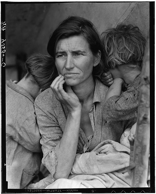 Dorothea Lange, "Migrant Mother, Nipomo, CA, 1936."