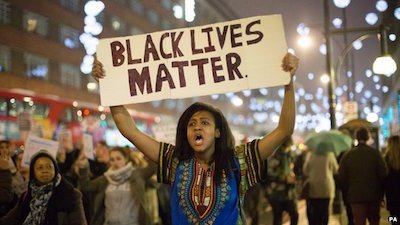 One Woman With Black Lives Matter Sign One Woman With Black Lives Matter Sign