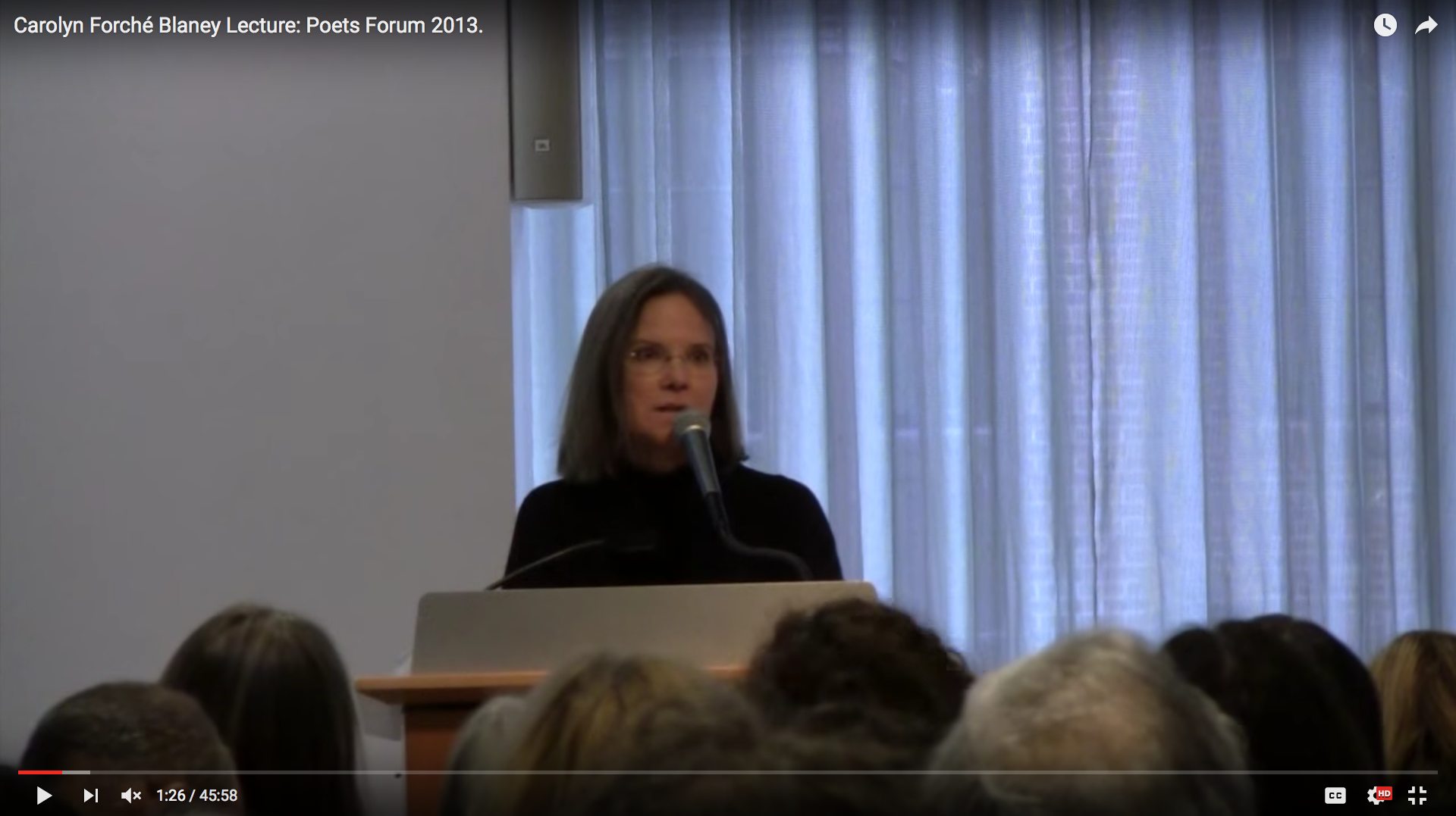 Carolyn Forché Blaney Lecture