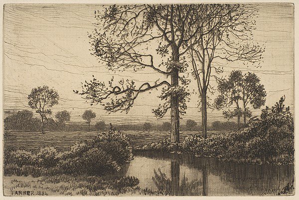 Autumn's Grey and Melancholy by Henry Farrer