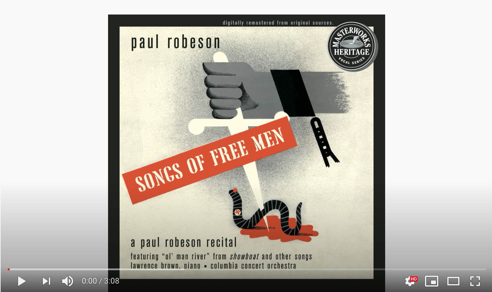 "The House I Live In" by Paul Robeson  