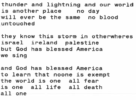 Tuesday 9/11/2001 by Lucille Clifton