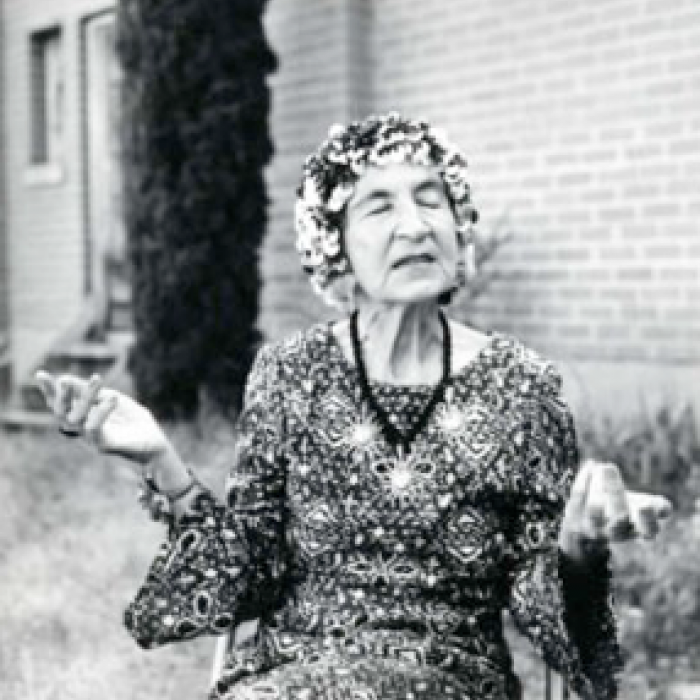 Photograph by LaVerne Harrell Clark, 1981, courtesy of The University of Arizona Poetry Center. Photograph copyright Arizona Board of Regents. Helen Adam